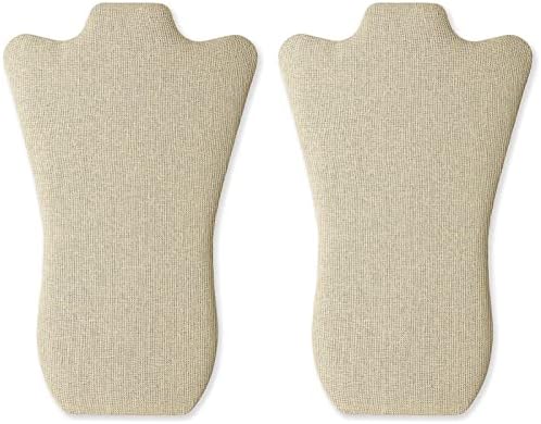 Novel Box 2 Pack Beige Linen Display Stands for Necklaces