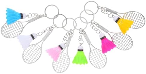 LUOZZY 24pcs Mini Alloy Badminton Keychain