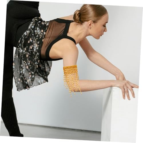 Hemoton Tassel Armlet Chains for Women Belly Dancing
