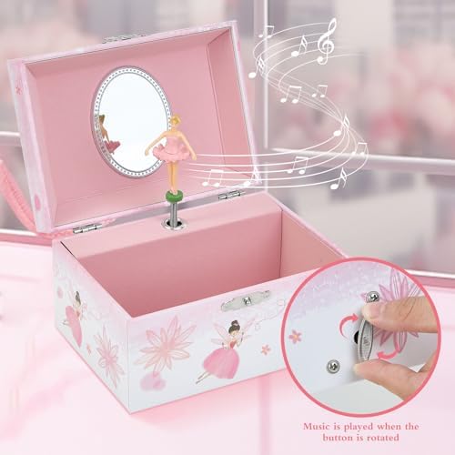 Girls Music Jewelry Box with Spinning Doll