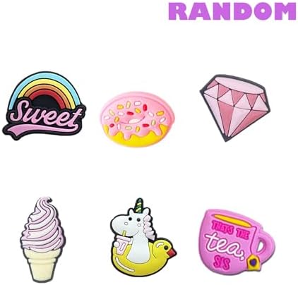 35 50 100 Pcs Random PVC Shoe Charms Decorations