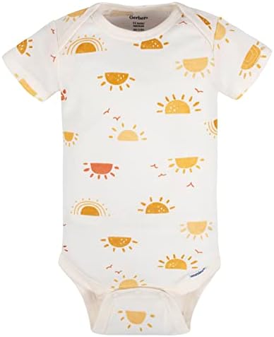 Gerber Baby Girls 5-Pack Short Sleeve Onesies Bodysuits