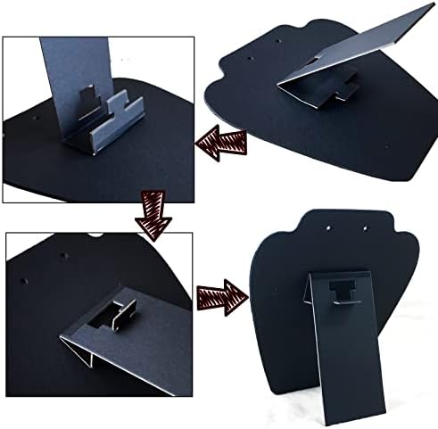 6 Piece Black Velvet Necklace Display Stand