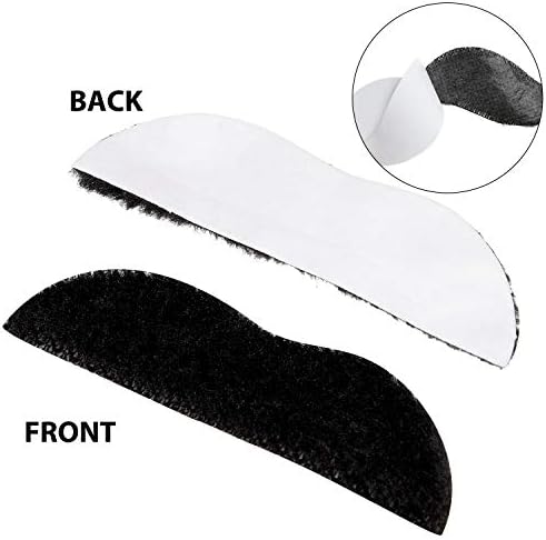 48 Piece Fake Mustache Set for Costume Parties