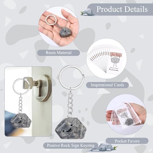 30 Sets Inspirational You Rock Keychain Gifts