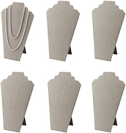 6pcs Pack 125 Inches Necklace Display Stands Easel Organizer