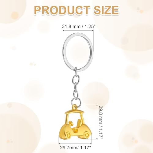 PATIkil Golf Cart Keychain 298x297mm Metal