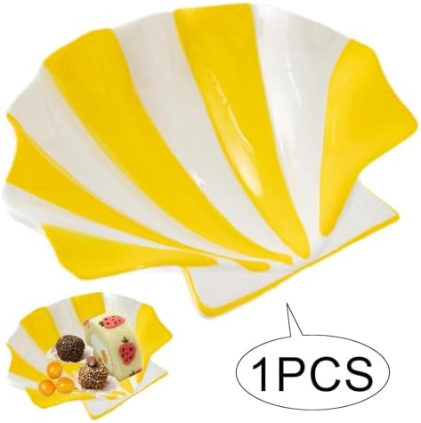 Ceramic Shell Shaped Snack Plate Jewelry Tray for Women