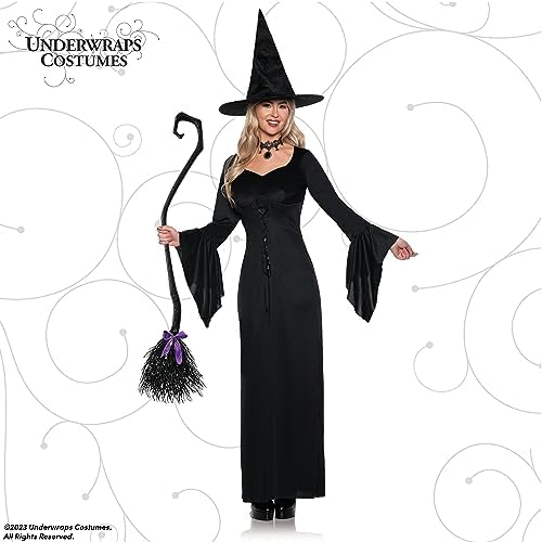 Underwraps Witch Costume for Women - Halloween Costume Dress with Hat