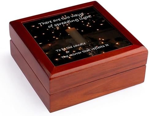 3dRose Inspirational Candle Jewelry Box jb-23655-1