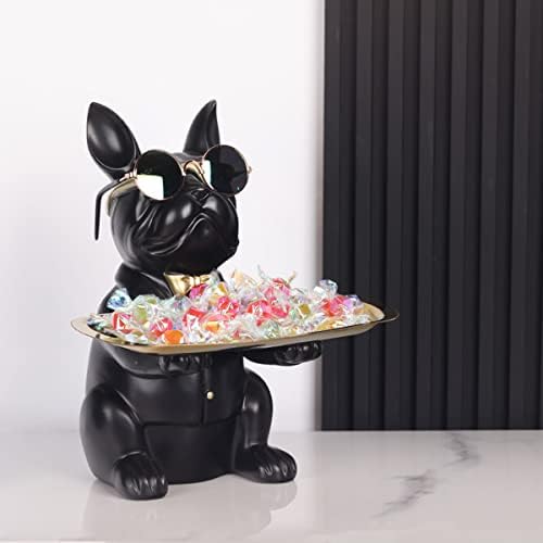 Qianling Resin Bulldog Key Holder Tray