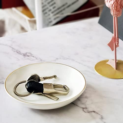 475 Inch Ceramic Jewelry Tray White