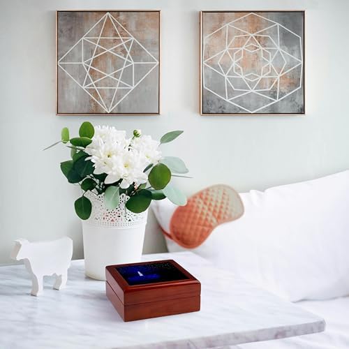 3dRose Decorative Jewelry Box with Candle and Starry Sky Design