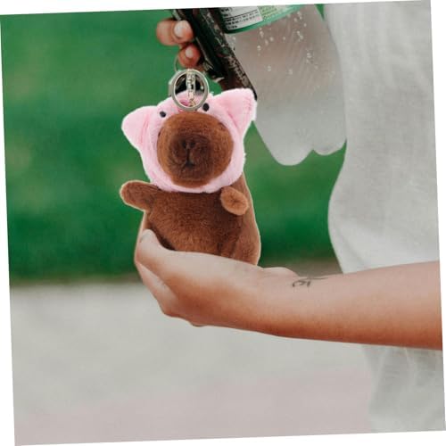 Cute Capybara Keychain Plush Animal Keyring for Women and Kids