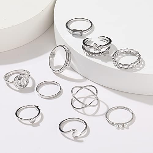 iF YOU 30 Pcs Gold Knuckle Rings Set for Women