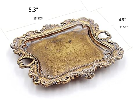 Funly mee Small Antique Gold Jewelry Tray