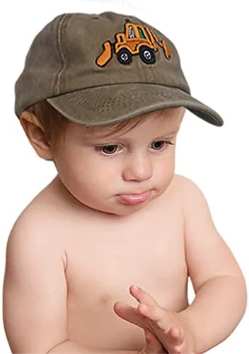 Excavator Toddler Baseball Cap for Boys Age 2-8