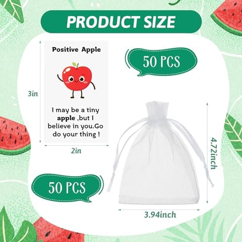 Quelay Inspirational Fruit Keychain Set Bulk Gift