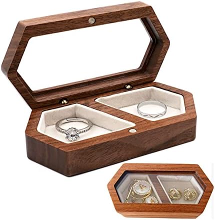 Molchagar Wooden Ring Box for Wedding Ceremony