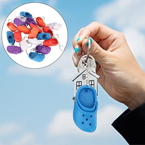 HEEPDD 20Pcs Mini Silicone Slipper Keychains