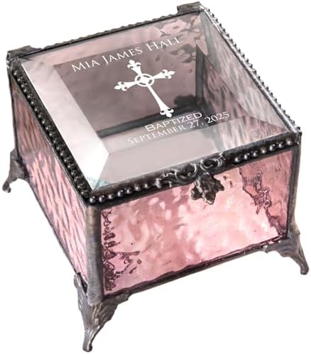 Baptism Gift for Girls Personalized Keepsake Box