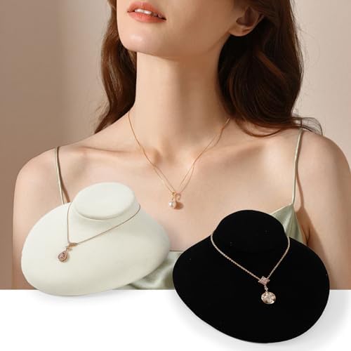 Oirlv Luxury Microfiber Jewelry Display Tower