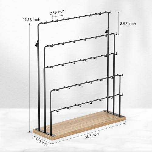 ORLESS Jewelry Display Stand with 35 Hooks