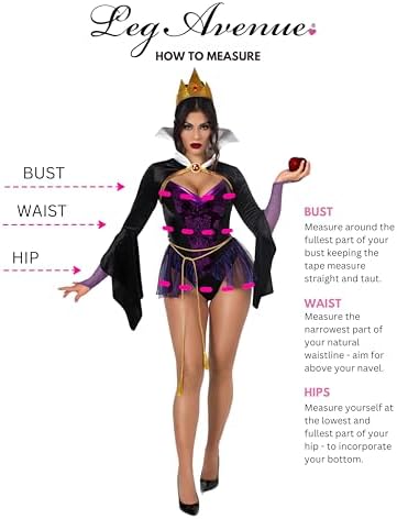 Leg Avenue Women 4 Pc Poison Apple Queen Costume