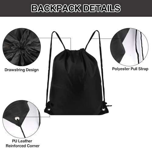 COIDEA Drawstring Backpack 6 Colors Pack