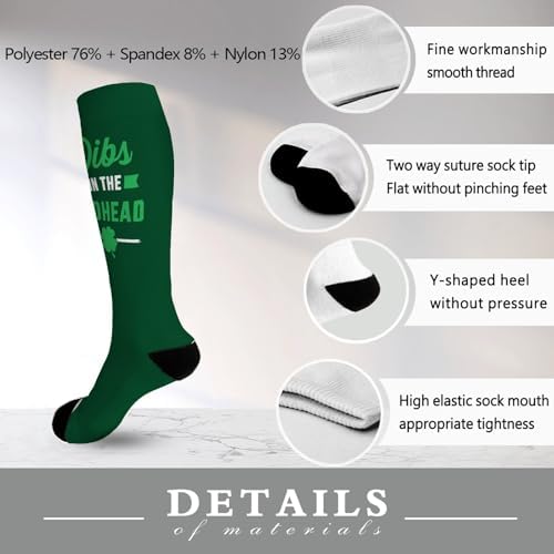 Irish St Patricks Day Shamrocks Pattern Socks for Boys