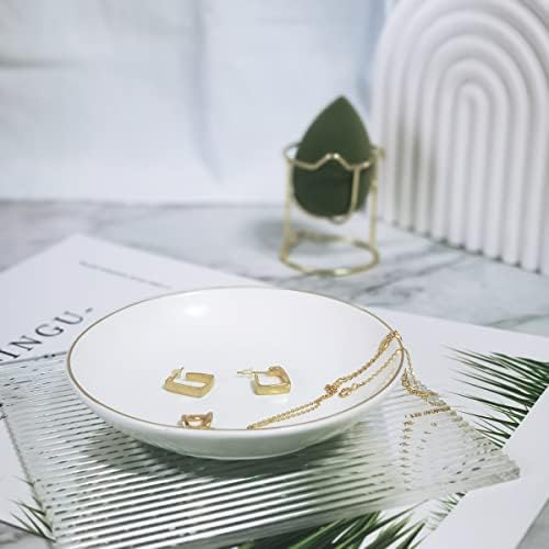 475 Inch Ceramic Jewelry Tray White