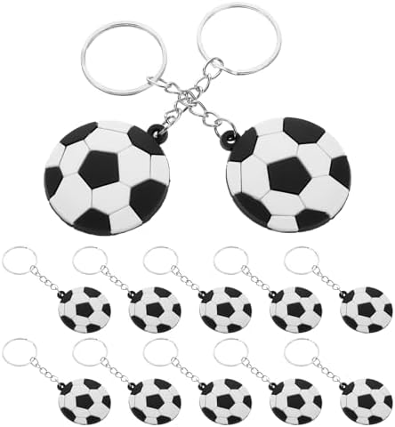 LUOZZY 60 Pcs Funny Soccer Keychains for Boys