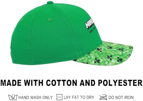 Minecraft Creeper Print Youth Baseball Cap