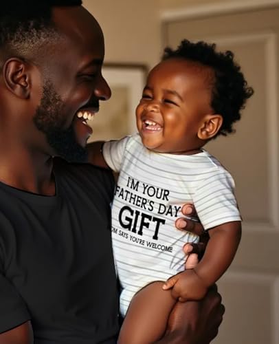 Tstars Funny Fathers Day Bodysuit for Newborn Boy or Girl