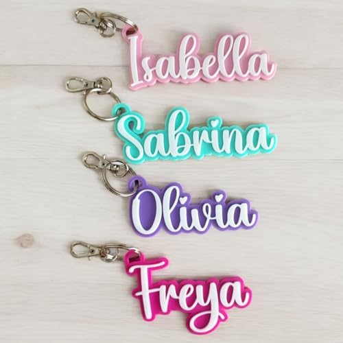 Custom Keychain with Clip and Split Ring