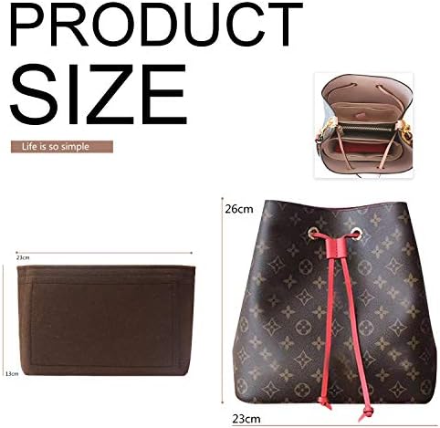 MISIXILE Bag Shaper Purse Insert Coffee