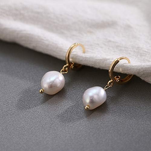 XYJZXY Gold Huggie Hoop Earrings with Charm