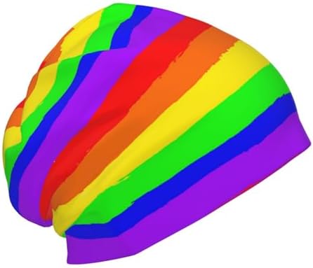 Gay Rainbow Boys Knitted Beanie Cap Hat Skull Cap
