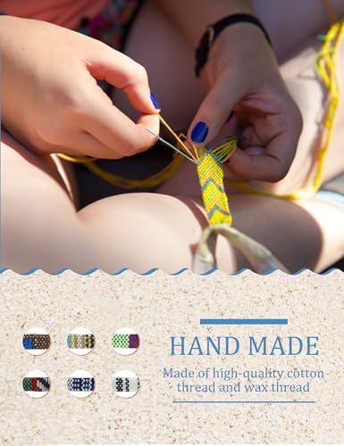 LOLIAS 24 Pieces Waterproof String Bracelets for Women