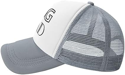 Dog Dad Funny Baseball Cap Adjustable Fitted Hat for Men Women Gray