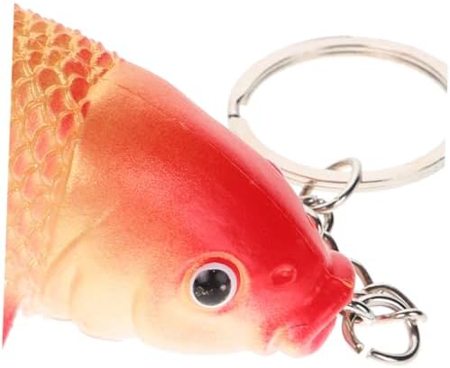8Pcs Adorable Koi Fish Keychains for School Bags and Backpacks