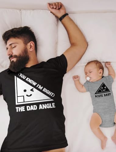 Tstars Fathers Day Dad and Baby Funny Shirts Set