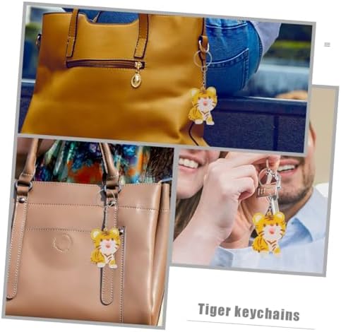30 Sets Adorable Tiger Keychains for Bags and Key Rings