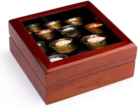 3dRose Candles in Church Faith Religious Jewelry Box
