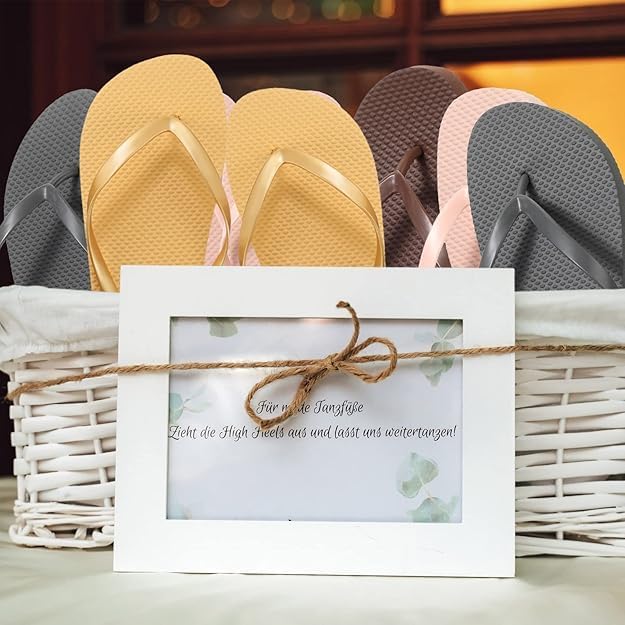 Trail Maker 50 Pairs Flip Flops for Women Wedding Guests