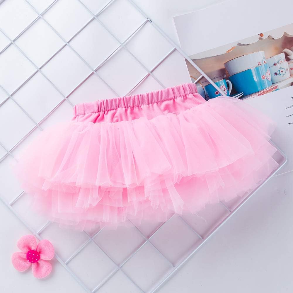 Anbaby Baby Girls Tutu Skirt with Padded Shorts
