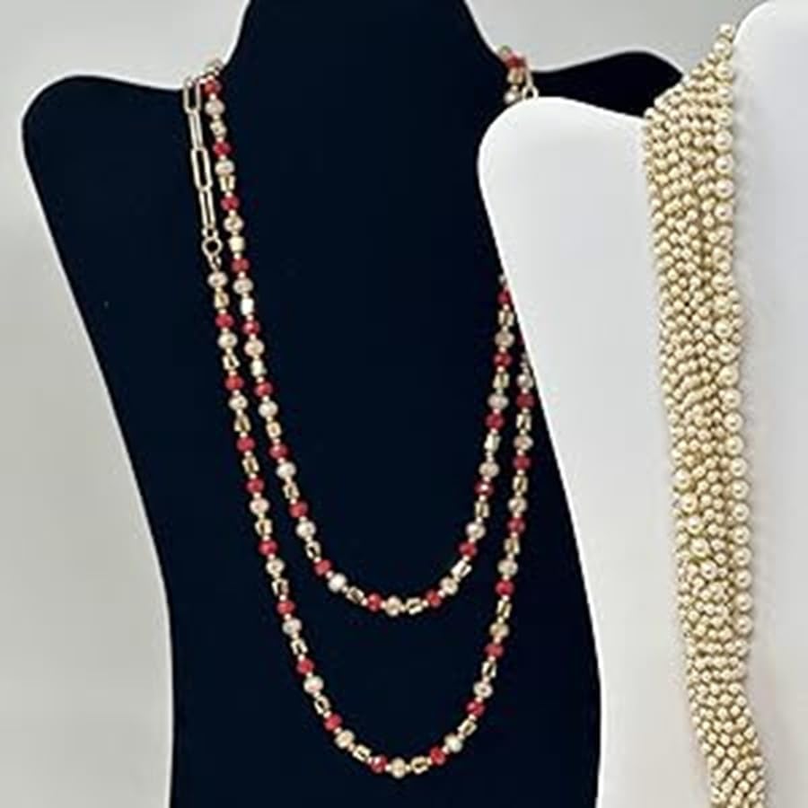 Black Velvet Jewelry Display Easel for Long Necklaces 14 Inch