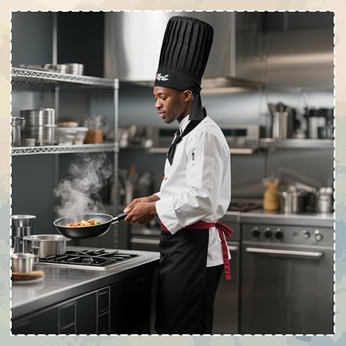 Hibachi Chef Costume Set 4PC - Hat Apron Headband Tie