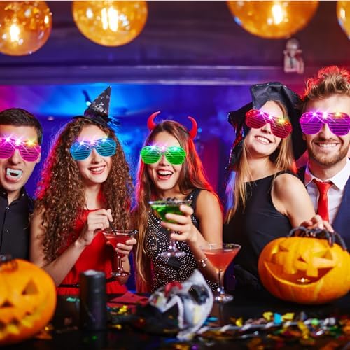 HONLYNE 105 PCS LED Glasses Neon Party