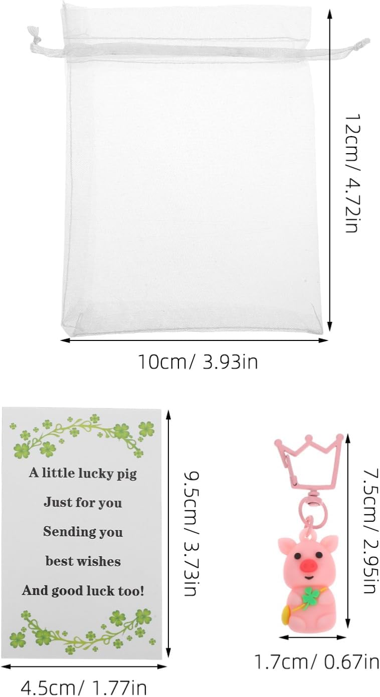 MAGICLULU St Patricks Day Keychain Set with Lucky Pendant and Animal Charm